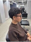 ニュアンスパーマ/men's/センターパート/ダウンパーマ/新宿/藤沼