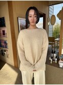 前上がりボブ