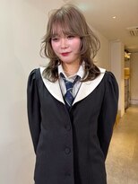 ニコフクオカヘアーメイク(NIKO Fukuoka Hair Make)&nbsp;【NIKO】福岡レイヤー.ミディアムレイヤー.グレージュ