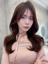 リアンバイアリュール(Lian by Allure) アッシュブラウンレイヤーカット韓国巻き