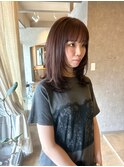 大人可愛い◎ツヤ感レイヤーミディ