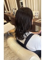 ヘアデザインスペース イチエ(hair design space i chi e) オレンジみを抑えて、クセを活かしたレイヤースタイル