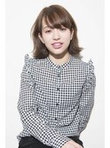Z「ヌーディーベージュ×ざっくり外ハネ」