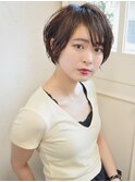 小顔ショートボブ