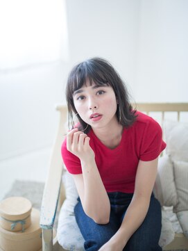 ソーホーニューヨーク 春日部店(SOHOnewyork) 外はねミディアムロブ　スタイル