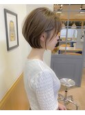 可愛いショートなら、丸い形のこのショートがおすすめ!