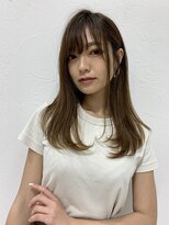 クラン 六甲道(Chlan)&nbsp;ナチュラルワンカールセミディ×カーキベージュ