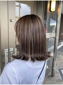 コントラストハイライト×シアベージュ