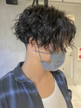 エリマ 調布(elima) ツイストスパイラルパーマツーブロックメンズマッシュメンズヘア