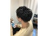 メンズパーマ+デザインカット￥9900