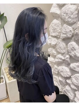 モアナバイヘッドライト 沖縄八重瀬店(Moana by HEADLIGHT) Moana【八重瀬】#ネイビーカラー#ブルーブラック#パーマ