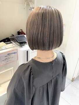 ネオリーブカフ 鶴ヶ峰店(Neolive caff) ブリーチ×ローライト×ショートボブ