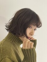 【切りっぱなしボブ】【外ハネボブ】