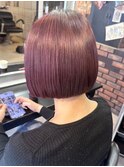 20代30代大人可愛い髪質改善カラーピンクベージュ艶感ボブ