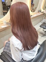 ヒビヲ(HIBIO) ミルクティーベージュハイトーンカラーダブルカラーピンク韓国風