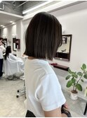【Look at】20代30代40代極細ハイライト切りっぱなしボブ