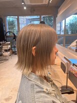 ヘア デザイン リスク(HAIR DESIGN RISK)&nbsp;【RISK 白井琴菜】三鷹 ハイトーン外ハネボブ