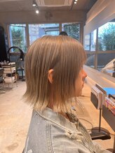 ヘア デザイン リスク(HAIR DESIGN RISK) 【RISK 白井琴菜】三鷹 ハイトーン外ハネボブ