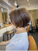 グラデーションボブにハイライト