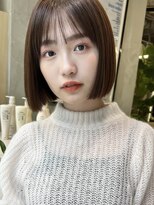 アミー 駒澤(Ammy komazawa)&nbsp;ミニボブ/切りっぱなしボブ/ボブ/タッセルボブ/ベージュカラー