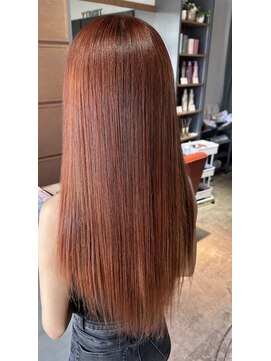 トリニティ(trinity) 艶髪・髪質改善カラー・オレンジブラウン【豊見城・糸満】