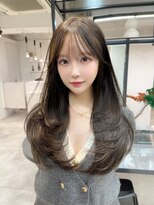 ハオ(hao) 【hao渋谷】韓国レイヤー/透明感抜群グレージュカラー／髪質改善