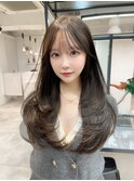 【hao渋谷】韓国レイヤー/透明感抜群グレージュカラー/髪質改善