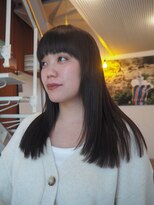 ビュートリアム 鎌倉小町(BEAUTRIUM)&nbsp;ぱつっとロング/オリーブブラウン/BEAUTRIUM鎌倉カギワダ