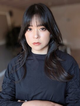 クオレア(CUOREA) 顔回りレイヤーカット韓国ヘア艶髪フェミニンロングヘア