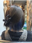 #インナーカラー #ブルーカラー