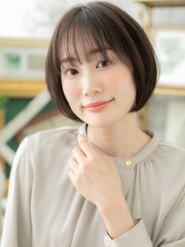 カバーヘア ブリス 志木南口駅前店(COVER HAIR bliss) ■グレージュカラー美髪丸みショートボブ314志木20代30代40代