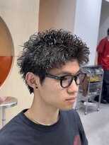 フィフス 渋谷(fifth) 渋谷スパイキーパーマ大人ツイストビジネスルーズショート短髪