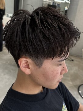 エデアンホンテン メンズサロン(EDEAN 本店 （旧：EDEAN 上通）) 熊本メンズショート フェザーパーマ アップバンク MEN'S HAIR