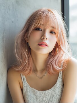 レイヤーカット/切りっぱなしボブ／エアリーロング