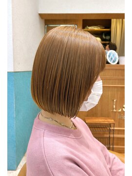 ロンド レグリーズ 立川(Lond leglise) ミニボブレイヤー/レイヤーカット/ダークアッシュ/顔周り/立川