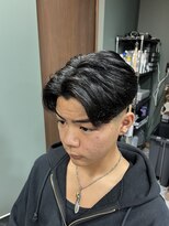 スタンドバーバー 柏(STAND BARBER) MEN’S HAIR/波巻きツイストスパイラル/リバースセンターパート