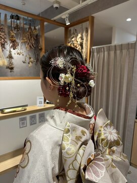 リム(LIM) 【LIM 岐阜】成人式ヘアセット/王道シニヨン/和装ヘア