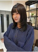 ミディアムレイヤー×ハッシュカット
