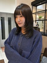 ヘアアンドメイク シークネクスト(HAIR&MAKE SeeK NEXT) ミディアムレイヤー×ハッシュカット