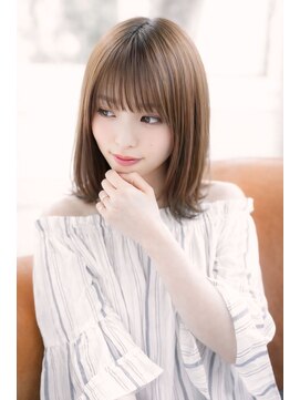 モナザスカイ 栄(MONA the SKY) 【MONA】ナチュラルレイヤー/ミディアムボブ/ショコララテカラー