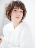 関内/髪質改善/ピンクベージュ×レイヤーショートボブパーマo