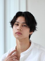 フェリチタ フィロ メンズサロン(FELICITA filo MEN`S Salon) センターパート波巻きパーマ