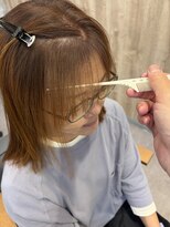 イノセンス 西宮北口店(innocence) 【innocence】西宮/顔まわり縮毛矯正/ポイントストレート@宮本