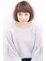 ウィーブス セタガヤ(weaves -SETAGAYA-)&nbsp;[weaves -SETAGAYA-] グレージュ＋キッチュ感＝上級こなれボブ