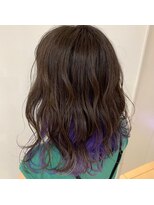 ネオヘアー 曳舟店(NEO Hair)&nbsp;【インナーカラー】パープル×アッシュ（曳舟）