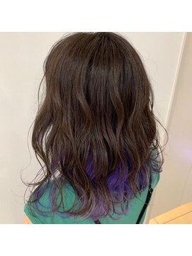 ネオヘアー 曳舟店(NEO Hair) 【インナーカラー】パープル×アッシュ（曳舟）