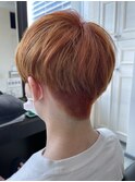 マッシュショート×オレンジ