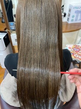 美容室 メザミー MESAMIES 20代30代40代◎大人可愛い小顔無造作ストレート×ブラウン