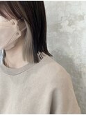 イヤリングカラーホワイトベージュ