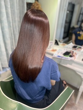 アルル 銀座(alulu) ミルクティーピンクロングヘア/髪質改善/銀座一丁目